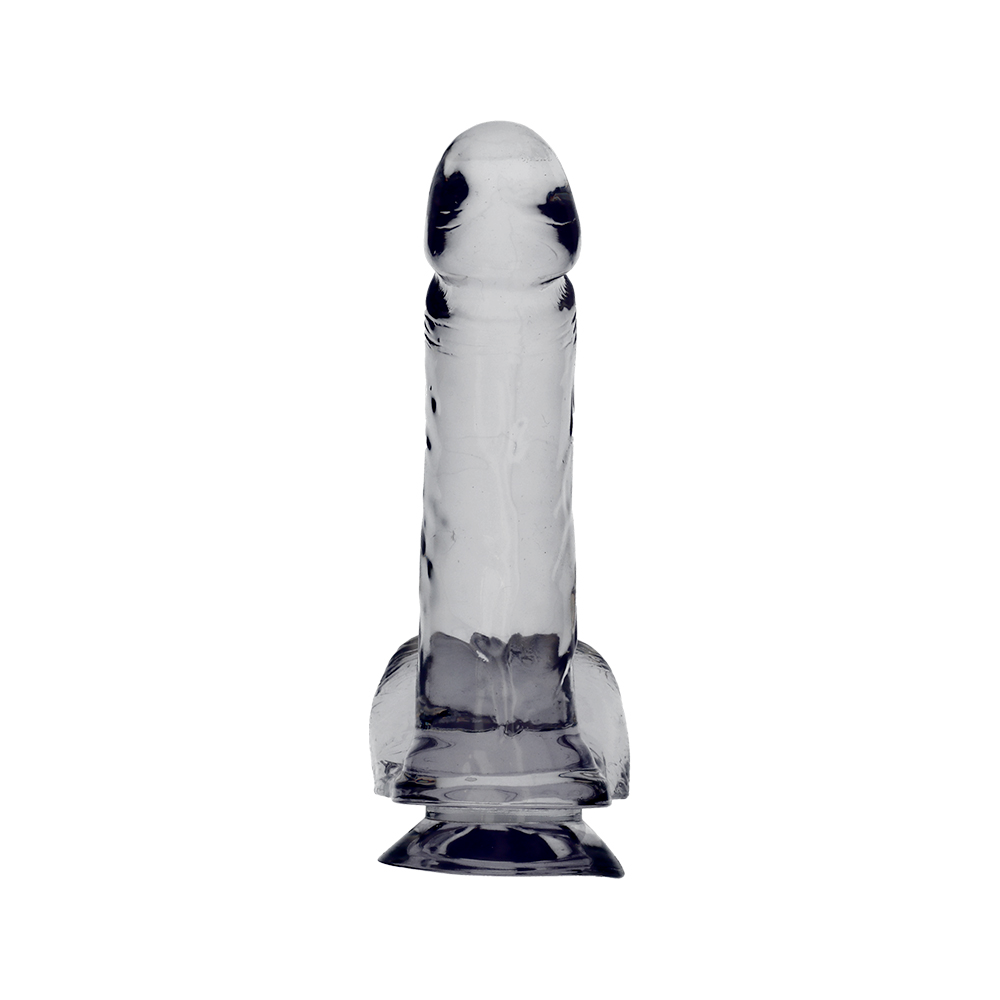 DONG WITH SUCTION CUP - CLEAR 6"