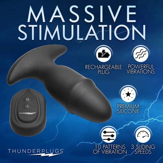ThunderPlugs Butt Slider 10X Sliding Ring Silicone Missile Plug w/ Rem Amazing Intimate Essentials ThunderPlugs Butt Slider 10X Sliding Ring Silicone Missile Plug w/ Rem Amazing Intimate Essentials