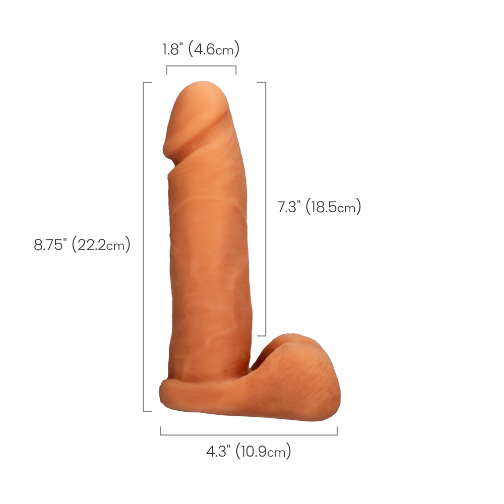 UR3 COCK - WHITE - 8"