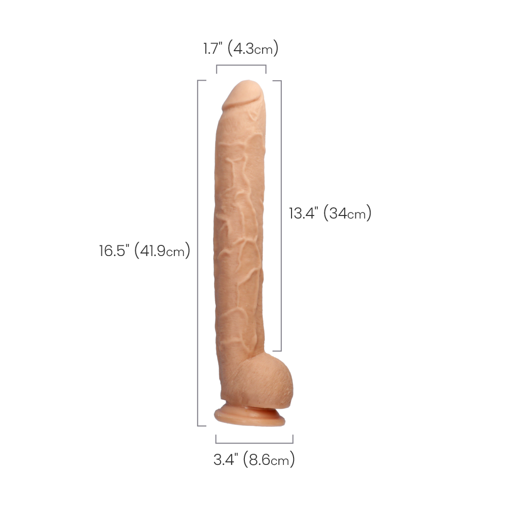 DICK RAMBONE COCK - WHITE - 17"