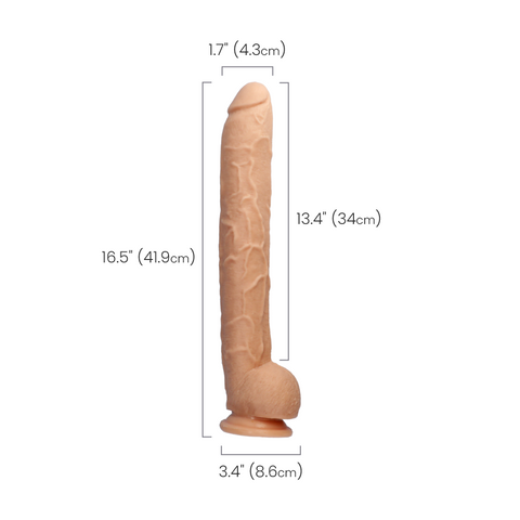 DICK RAMBONE COCK - WHITE - 17"