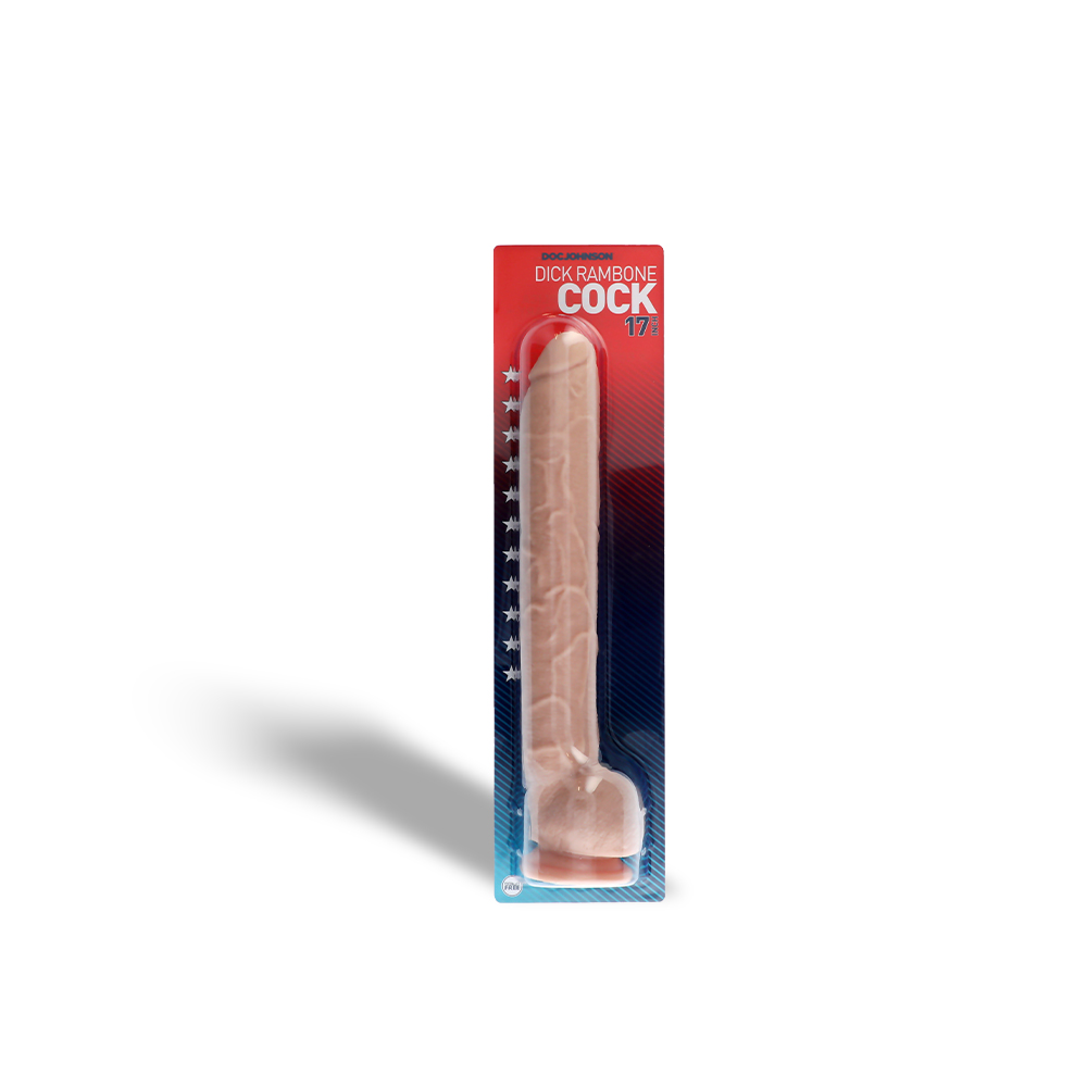 DICK RAMBONE COCK - WHITE - 17"