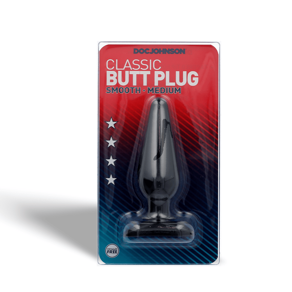BUTT PLUG - BLACK - MEDIUM
