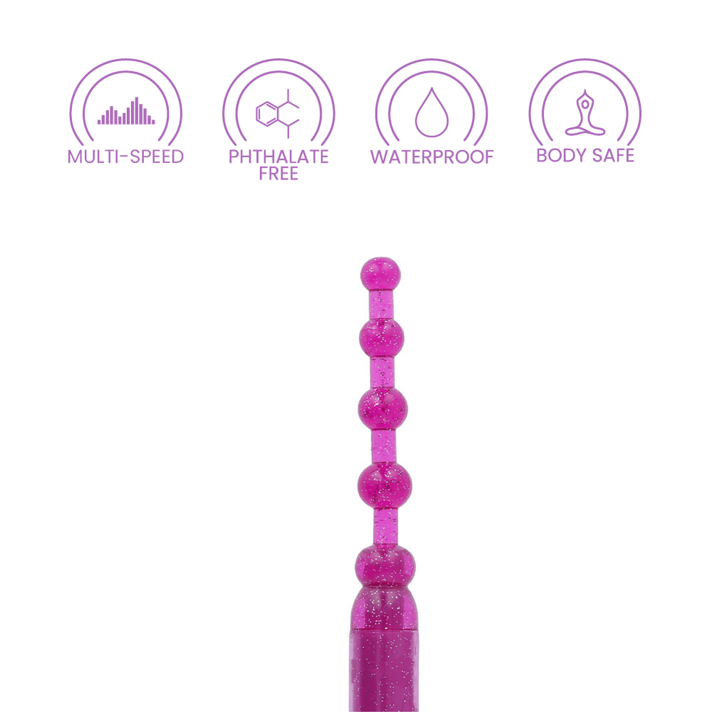VIBRATING PLEASURE BEADS - PURPLE