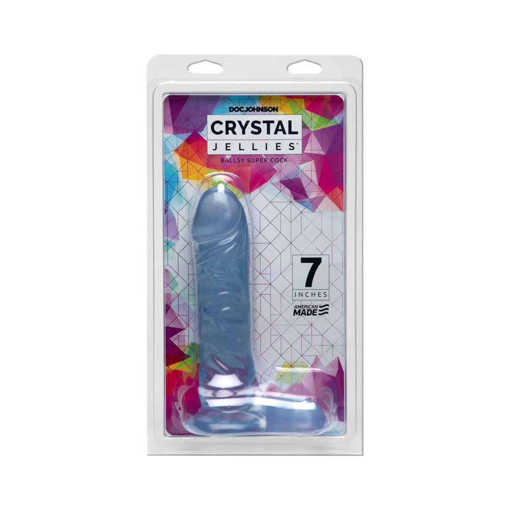 7\" BALLSY SUPER COCK - CLEAR