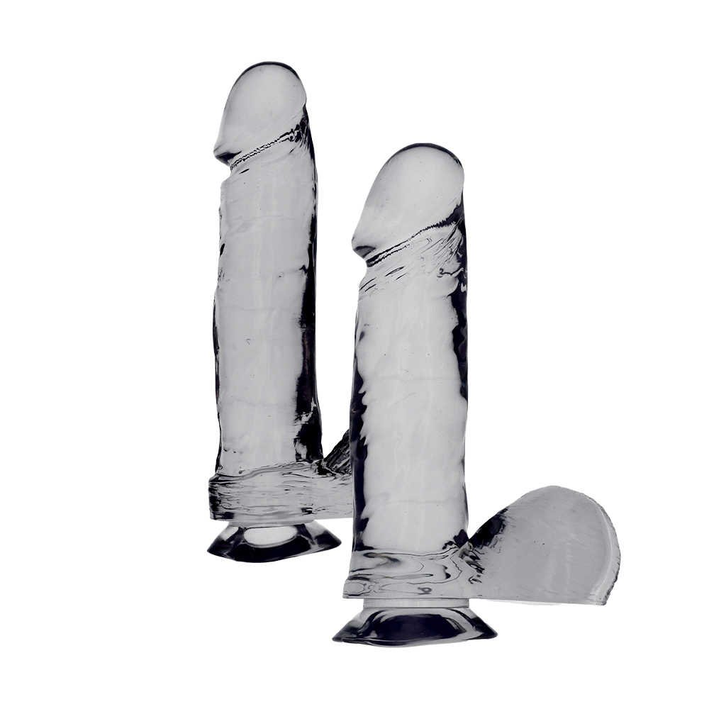 DONG WITH SUCTION CUP - CLEAR 6"