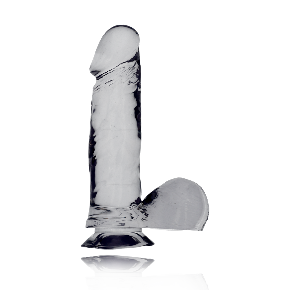 DONG WITH SUCTION CUP - CLEAR 6"