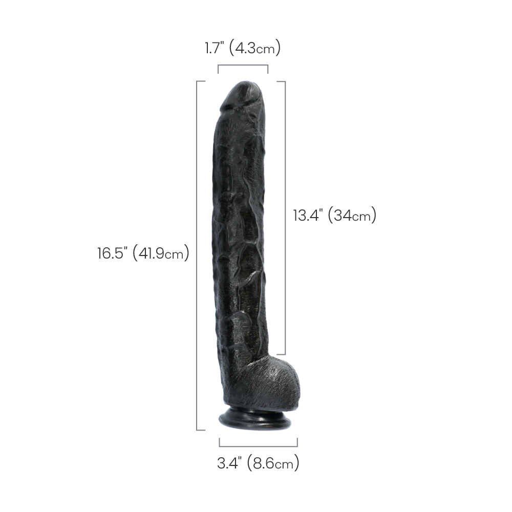 DICK RAMBONE COCK - BLACK - 17"