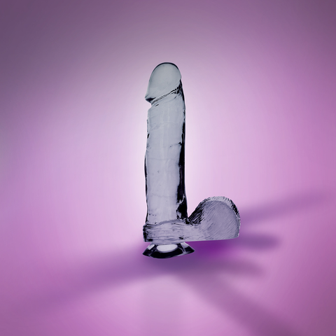 DONG WITH SUCTION CUP - CLEAR 7.25"