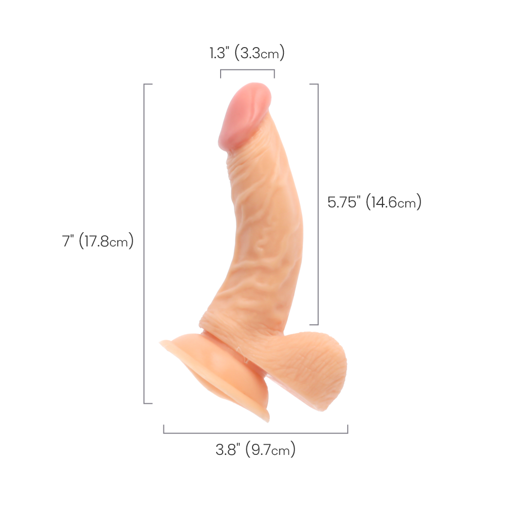 DONG WITH BALLS - FLESH - 6.5"