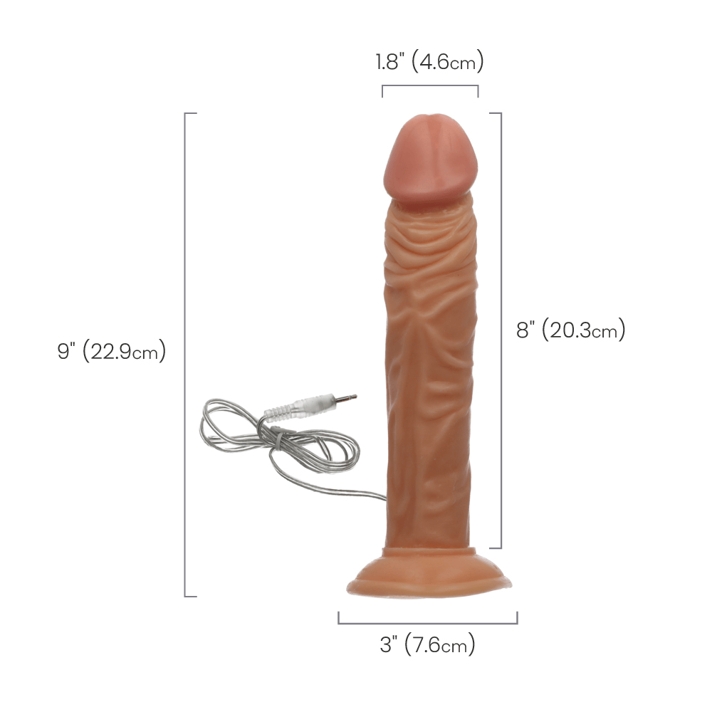 VIBRATING DONG - FLESH - 8"