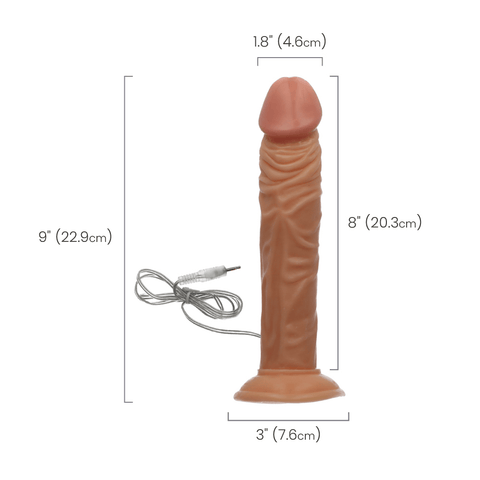 VIBRATING DONG - FLESH - 8"