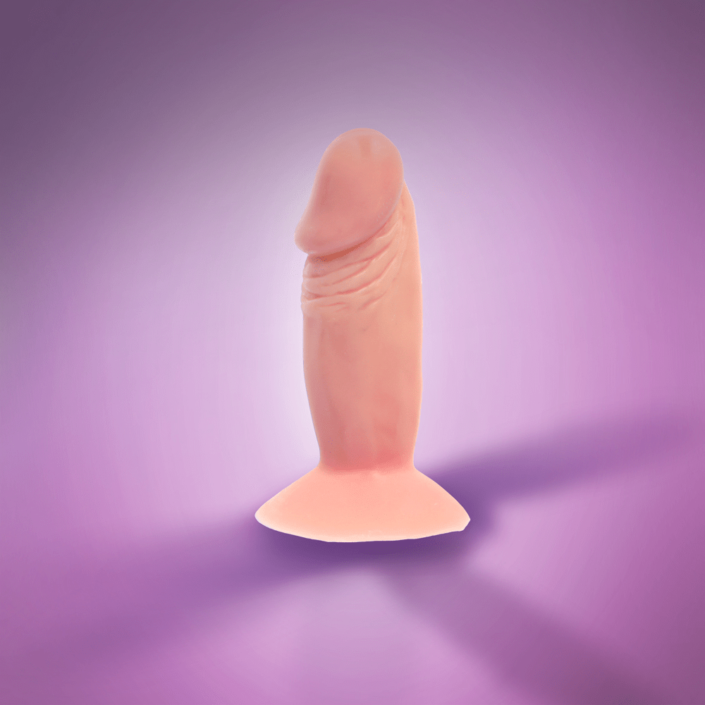 DONG W/ SUCTION CUP 4" - FLESH