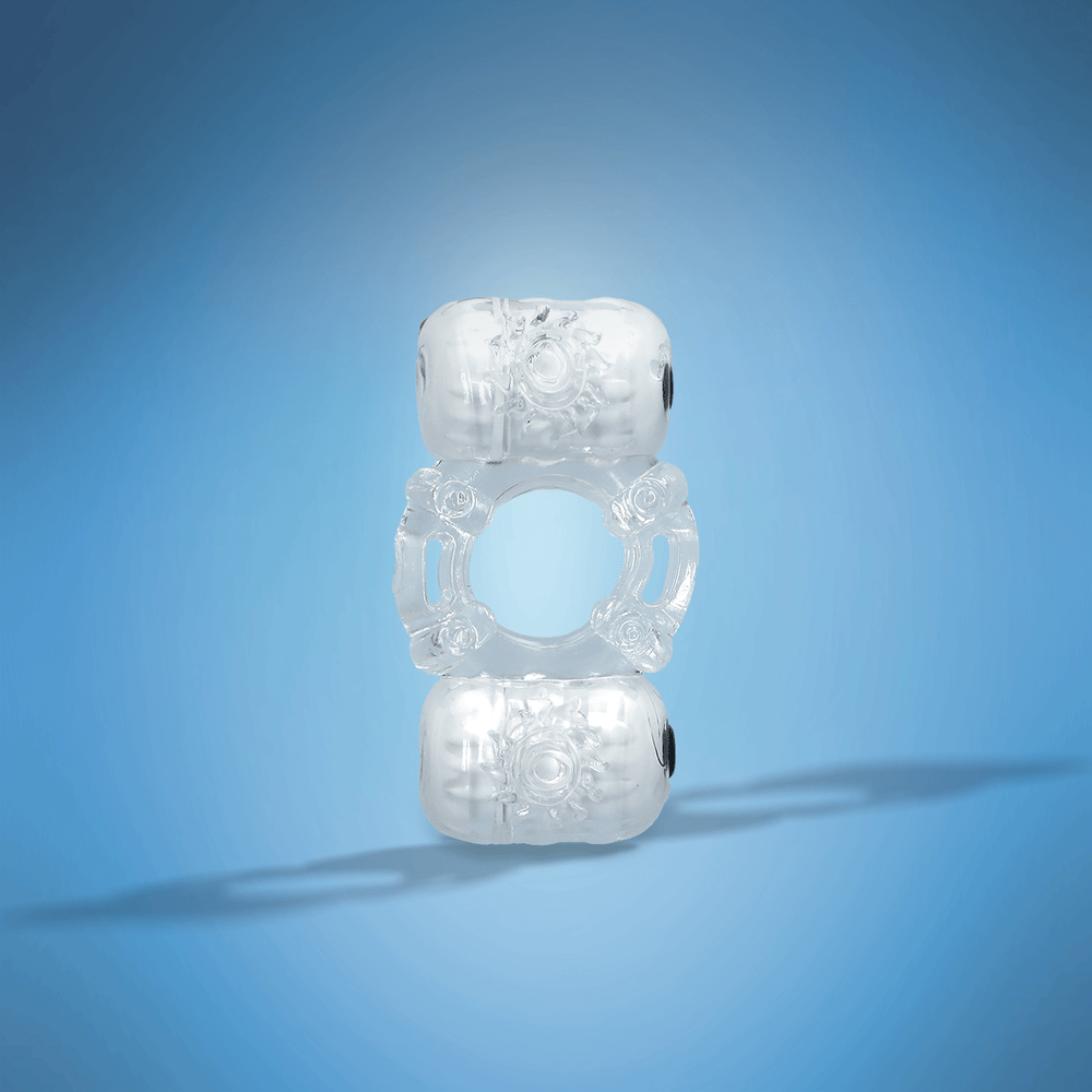 The Macho Crystal Collection Partner's Pleasure Ring - Clear