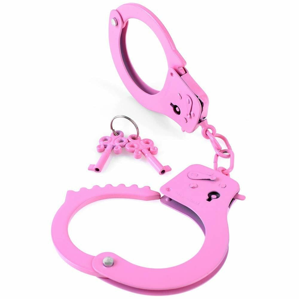 DESIGNER METAL HANDCUFFS - PINK