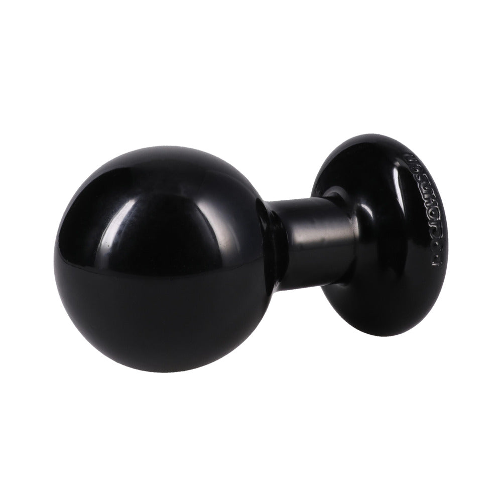 ROUND BUTT PLUG - BLACK - MEDIUM