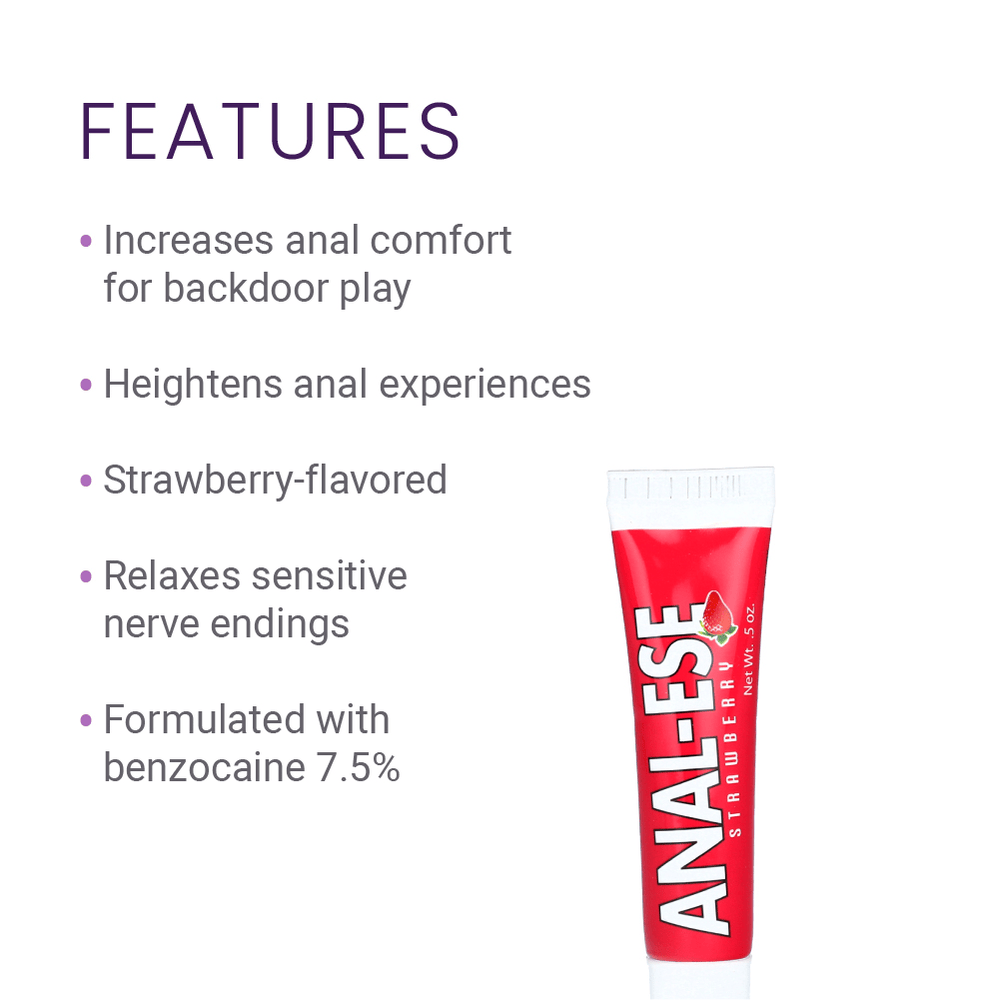 ANAL-ESE CREAM .5OZ - STRAWBERRY