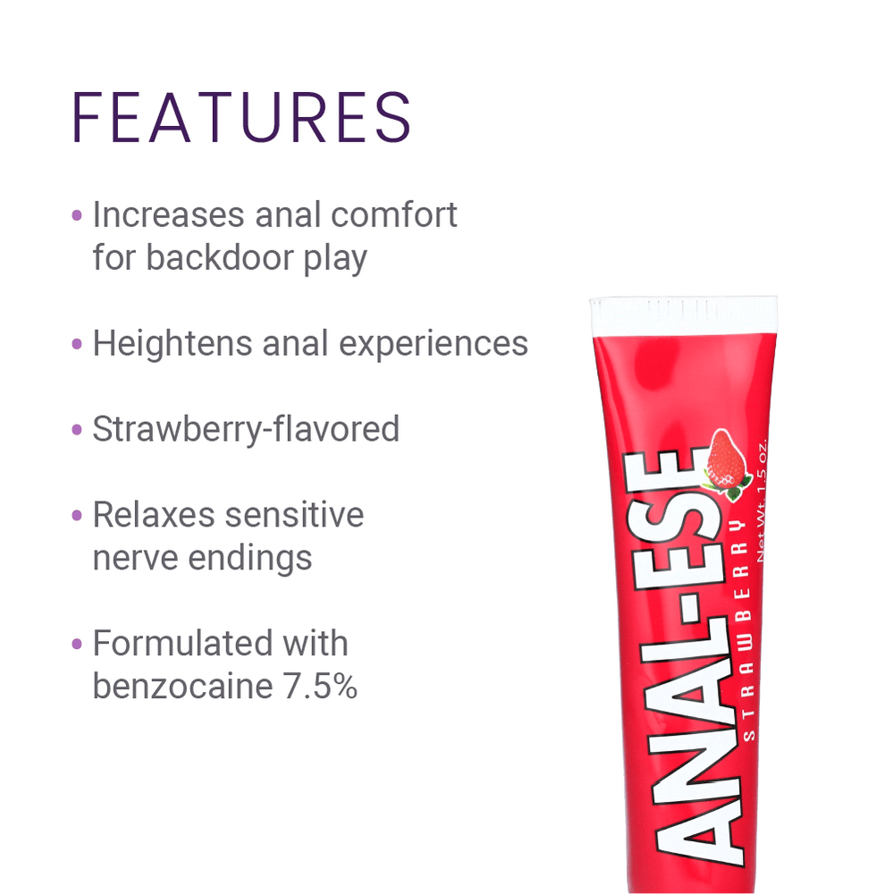 ANAL-ESE CREAM 1.5OZ - STRAWBERRY