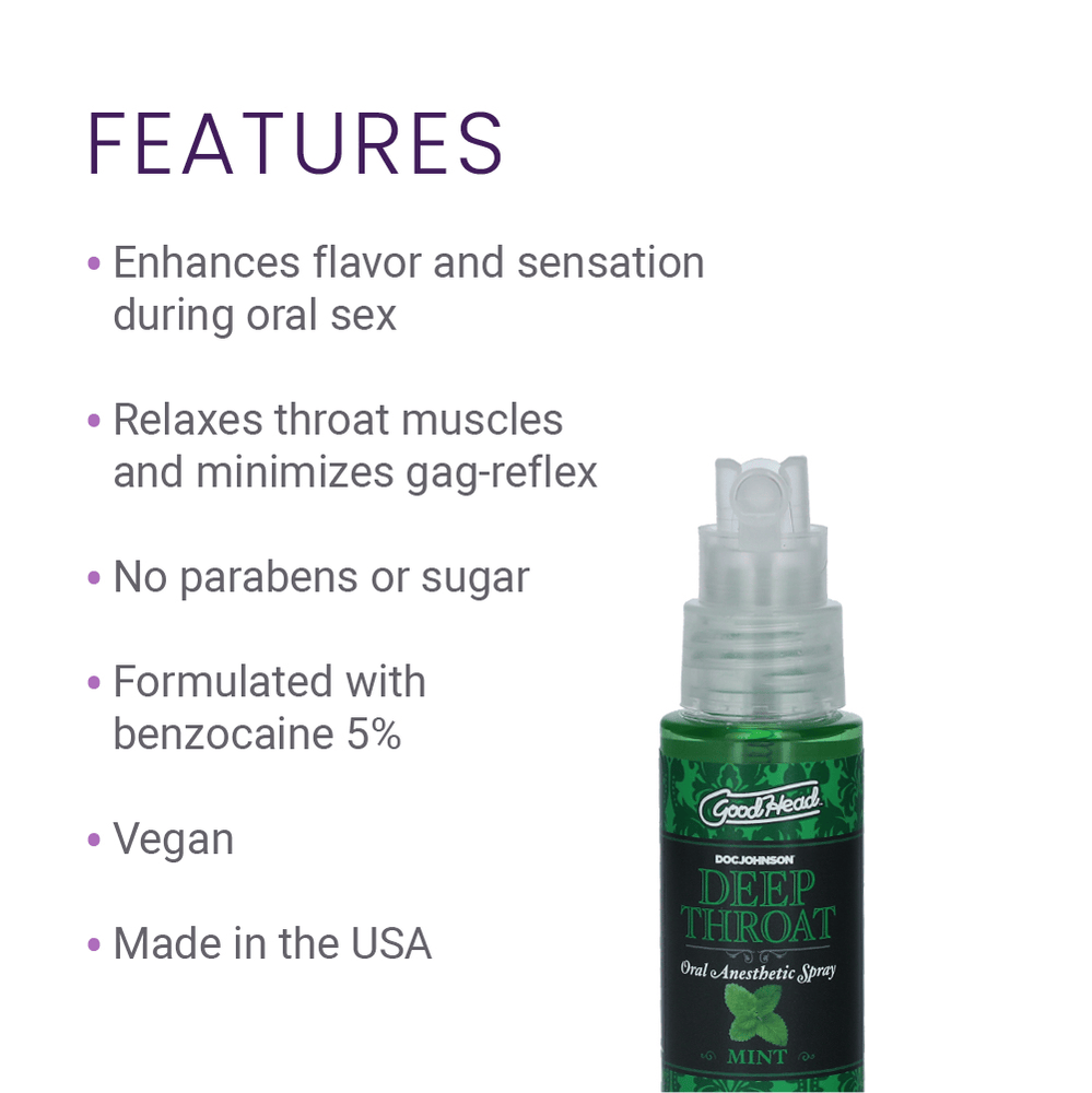 DEEP THROAT SPRAY 2OZ - MINT