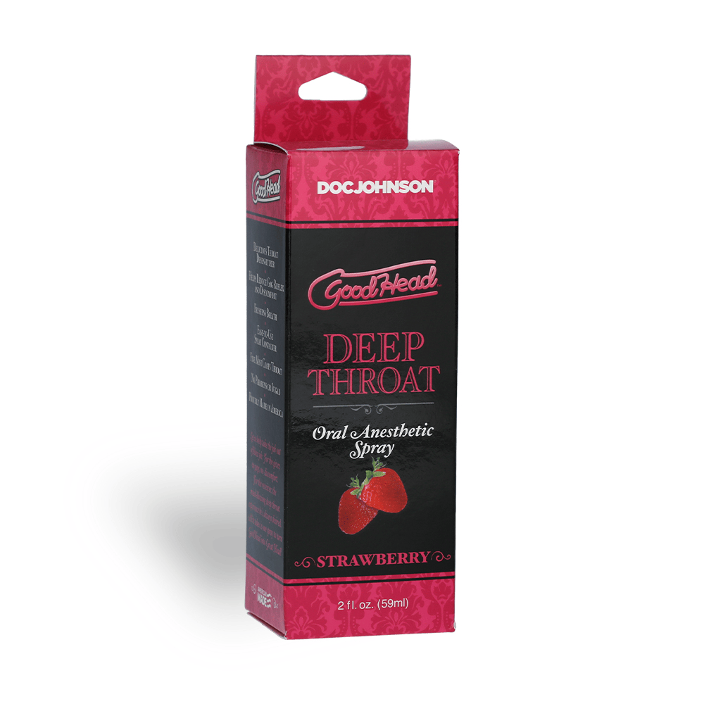 DEEP THROAT SPRAY 2OZ - STRAWBERRY