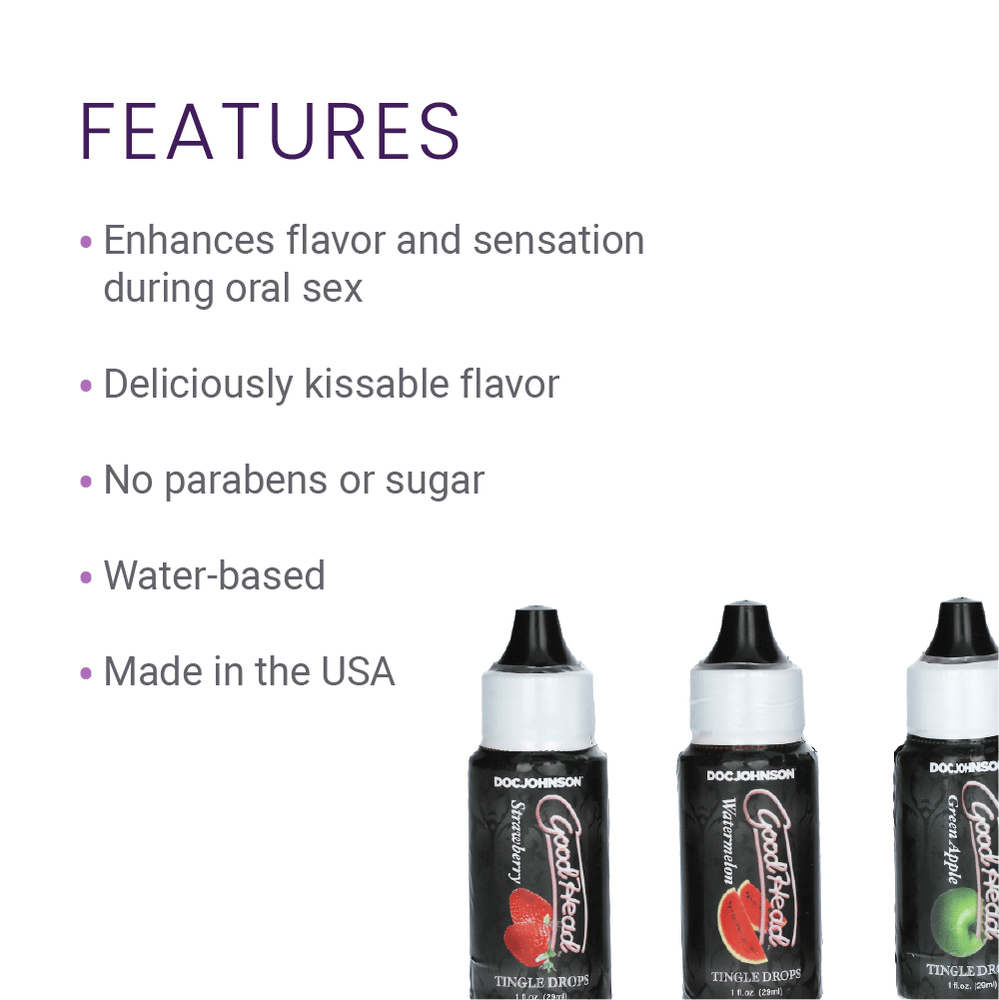 TINGLE DROPS 3PK- WATERMELON, GREEN APPLE, STRAWBERRY