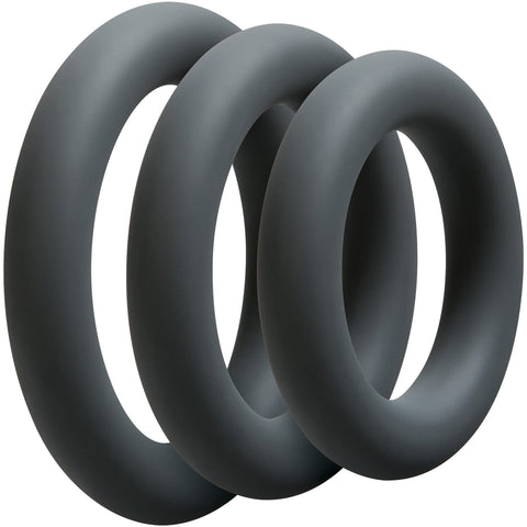C-RING SET OF 3 - THICK - SLATE