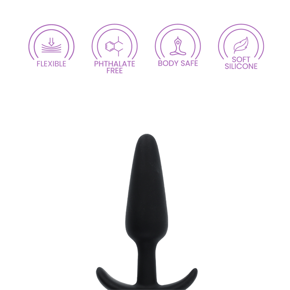 NAUGHTY - BLACK - 3\"