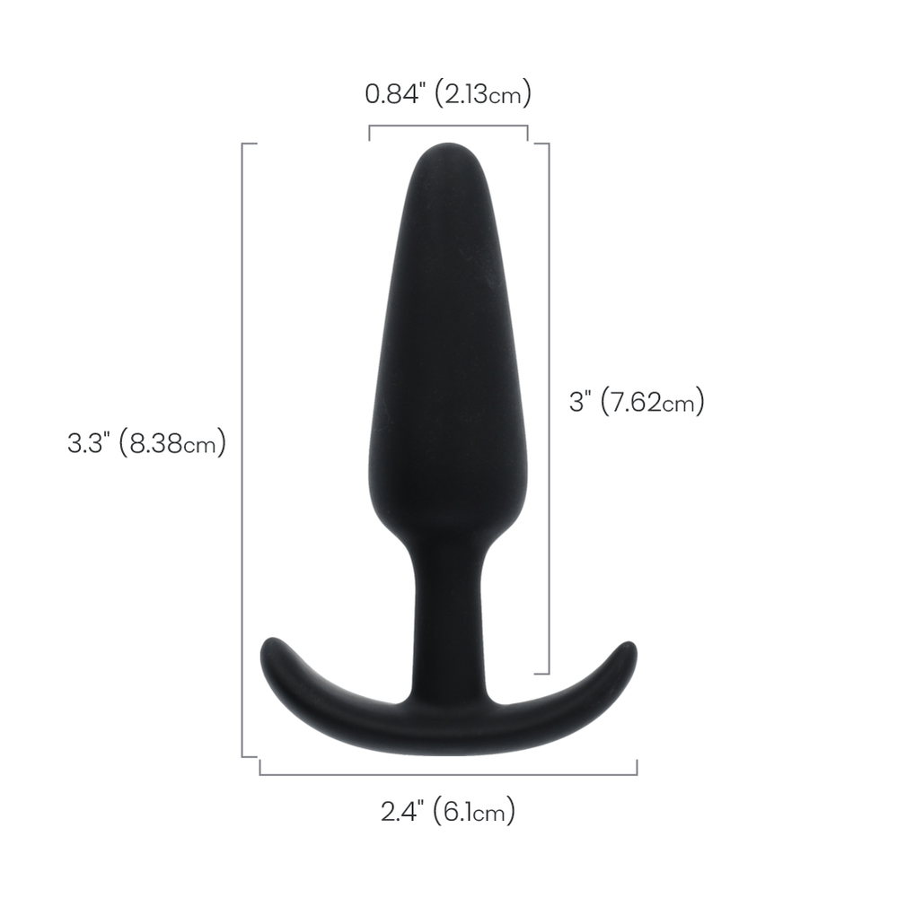 NAUGHTY - BLACK - 3\"