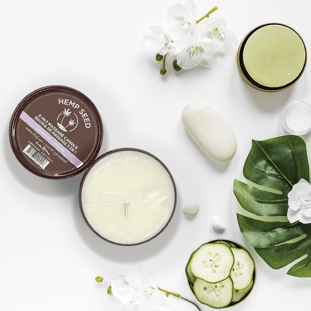 LAVENDER ROUND CANDLE