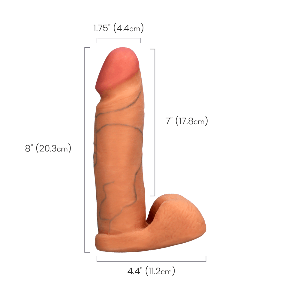 COCK UR3 - WHITE - 8"