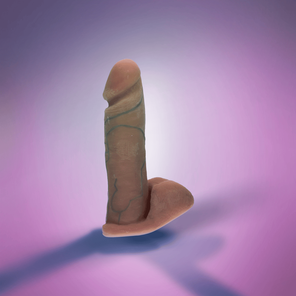 VIBRATING COCK - WHITE - 8"