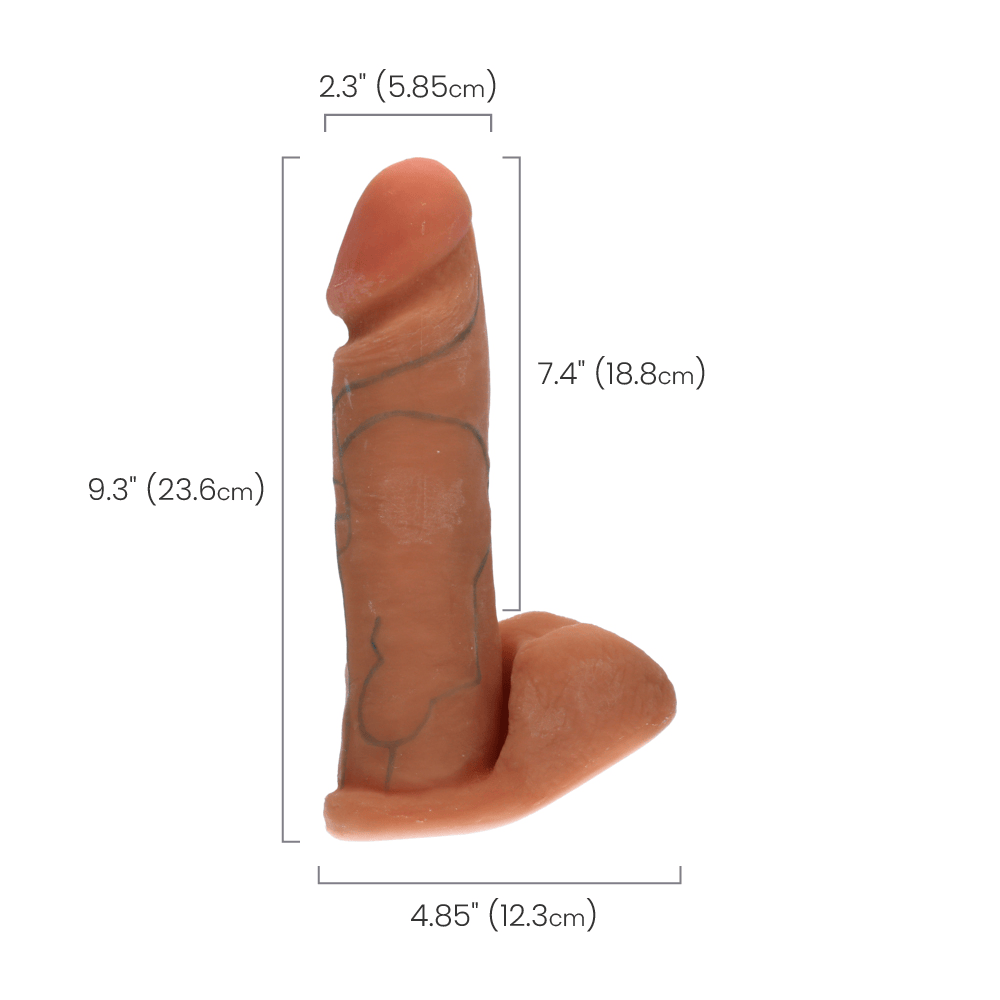 VIBRATING COCK - WHITE - 8"