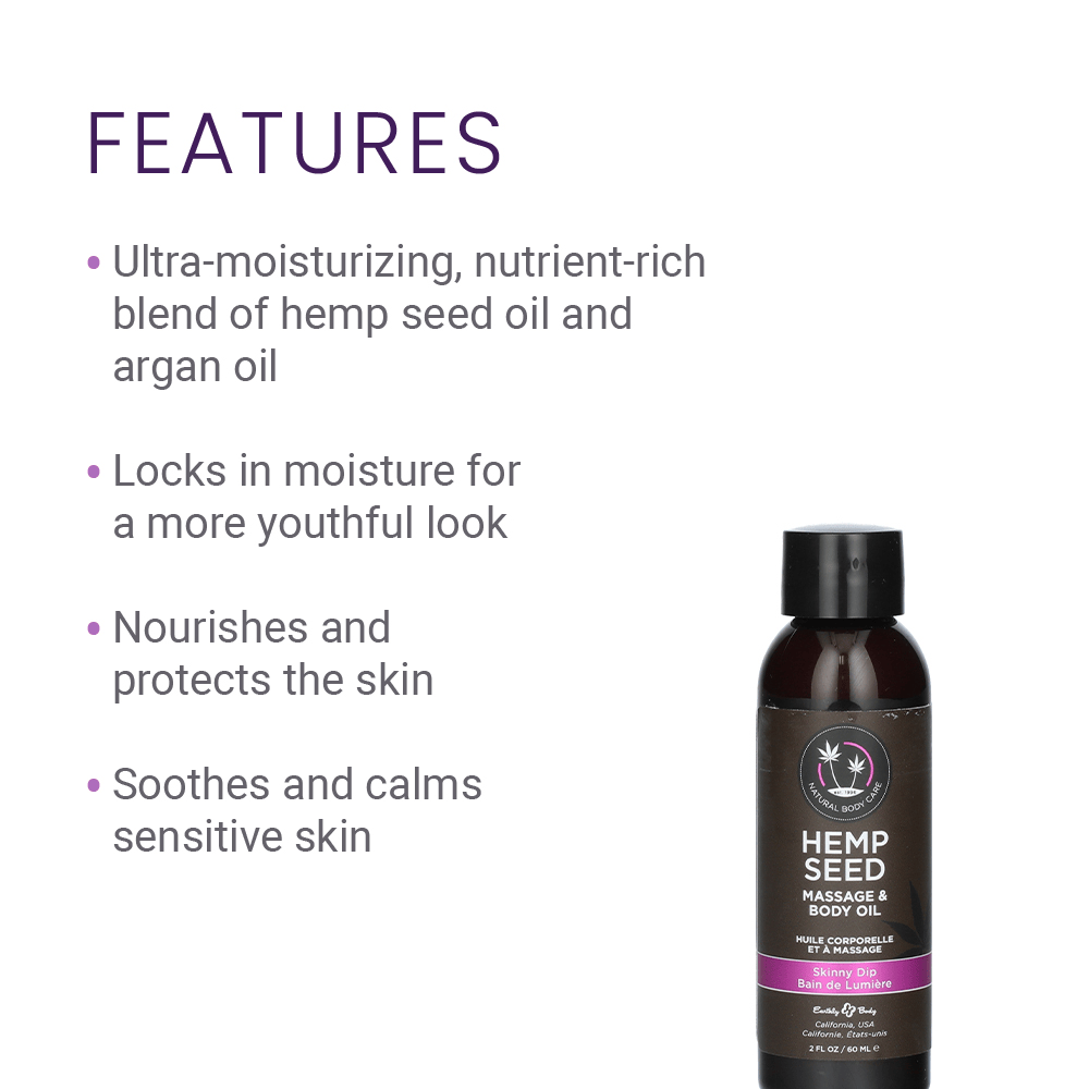 SKINNY DIP MASSAGE OIL - 2 OZ