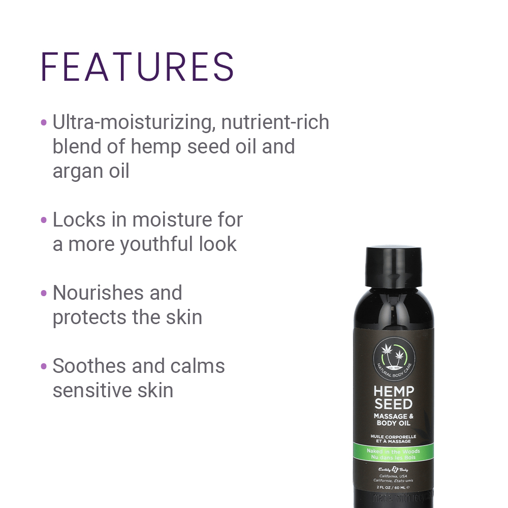 NAKED IN THE WOODS MASSAGE OIL - 2OZ