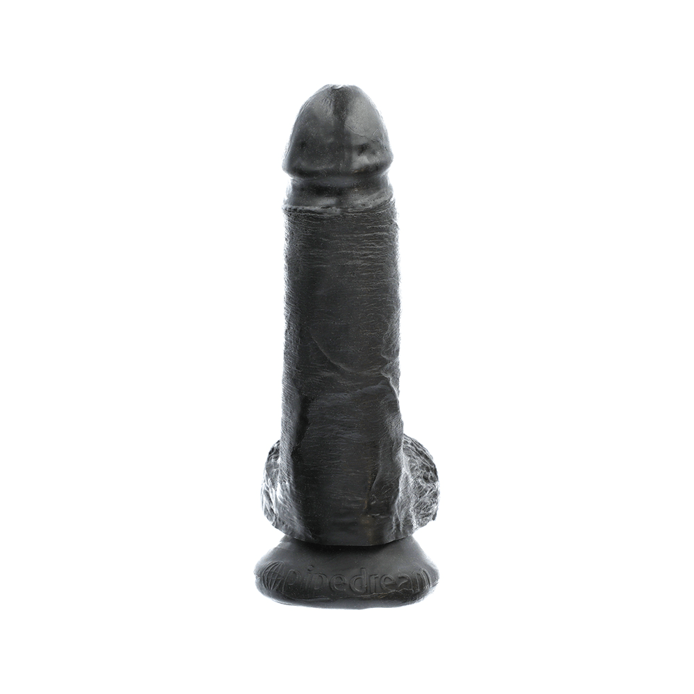 7" COCK W/ BALLS - BLACK