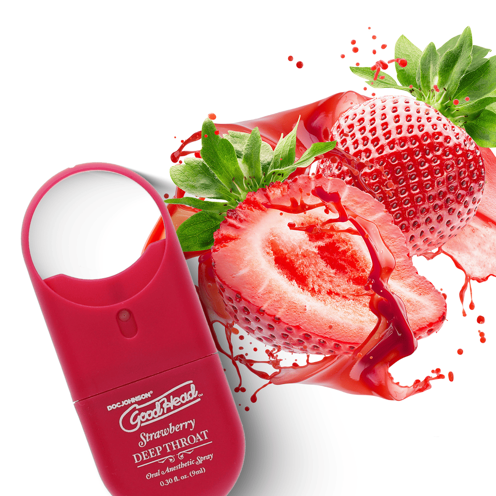 DEEP THROAT TO GO .33OZ - SWEET STRAWBERRY