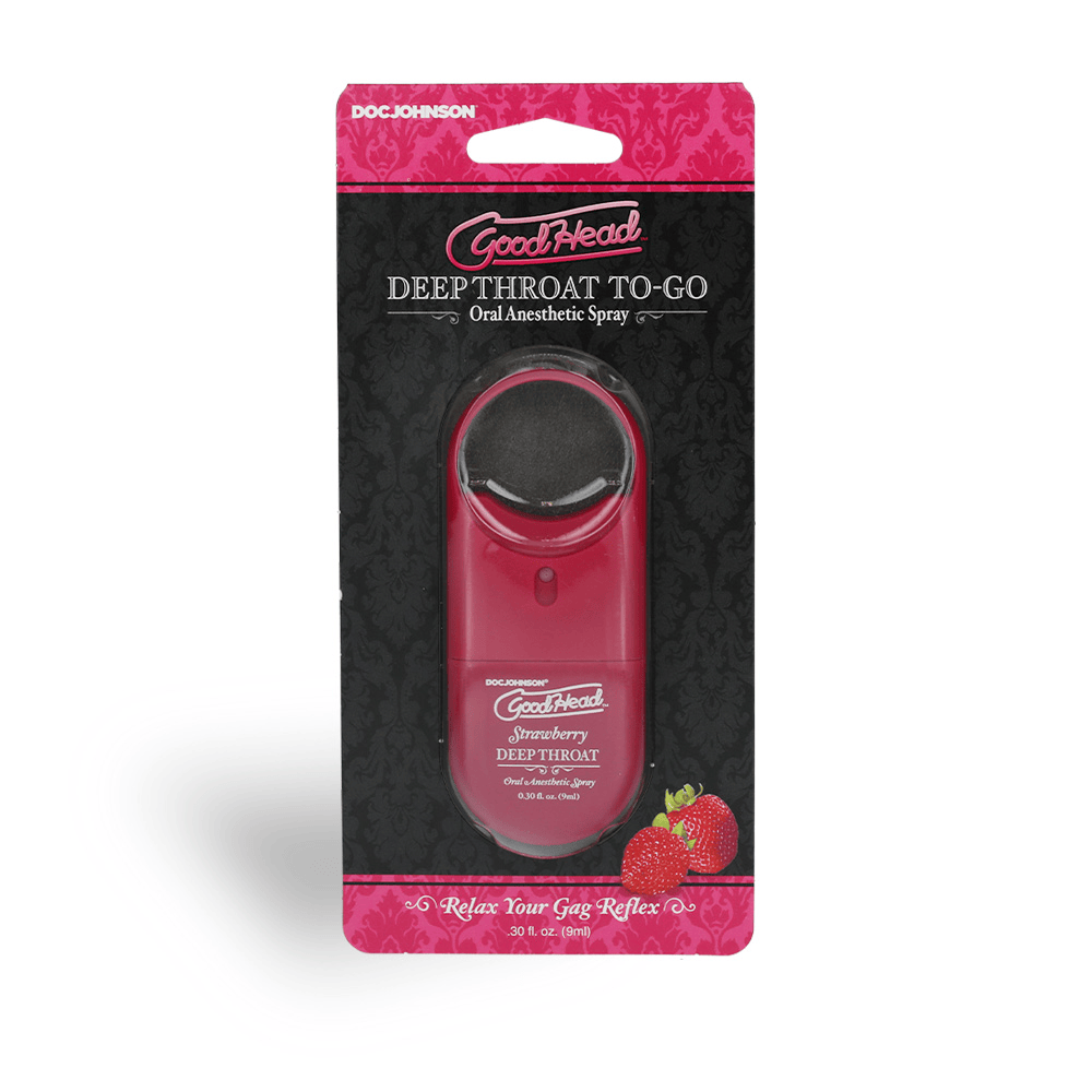 DEEP THROAT TO GO .33OZ - SWEET STRAWBERRY