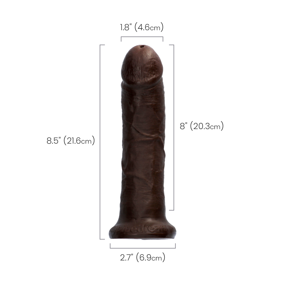 8" COCK - BROWN