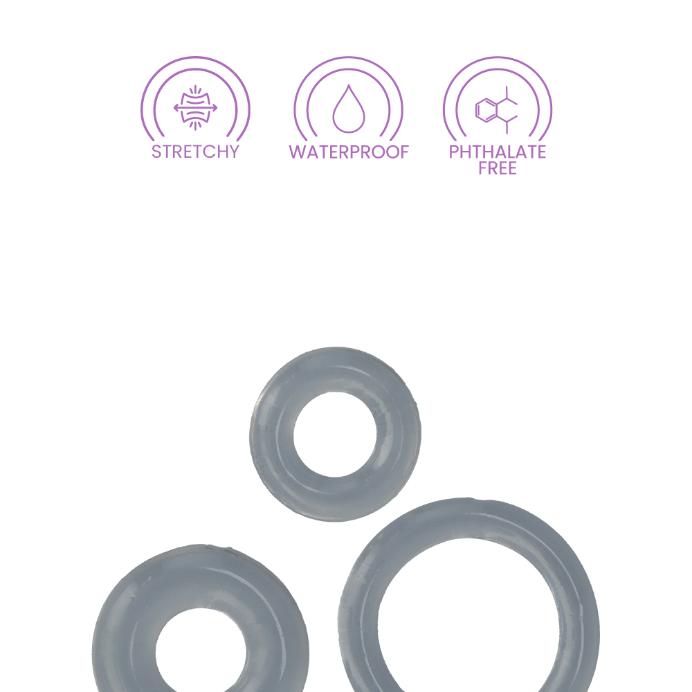 Screaming O RingO 3pk - Clear