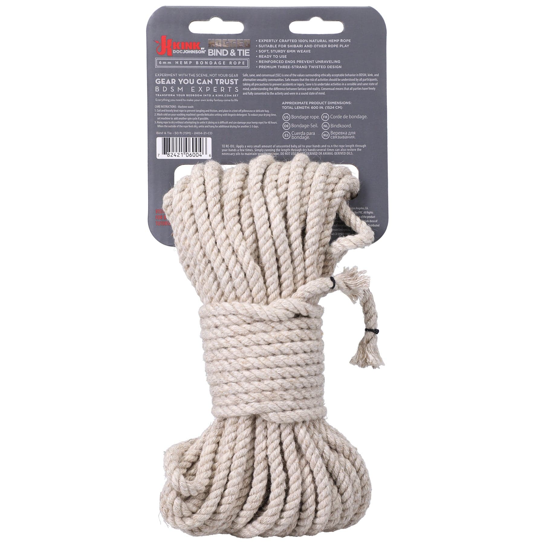HEMP BONDAGE ROPE - 50 FT
