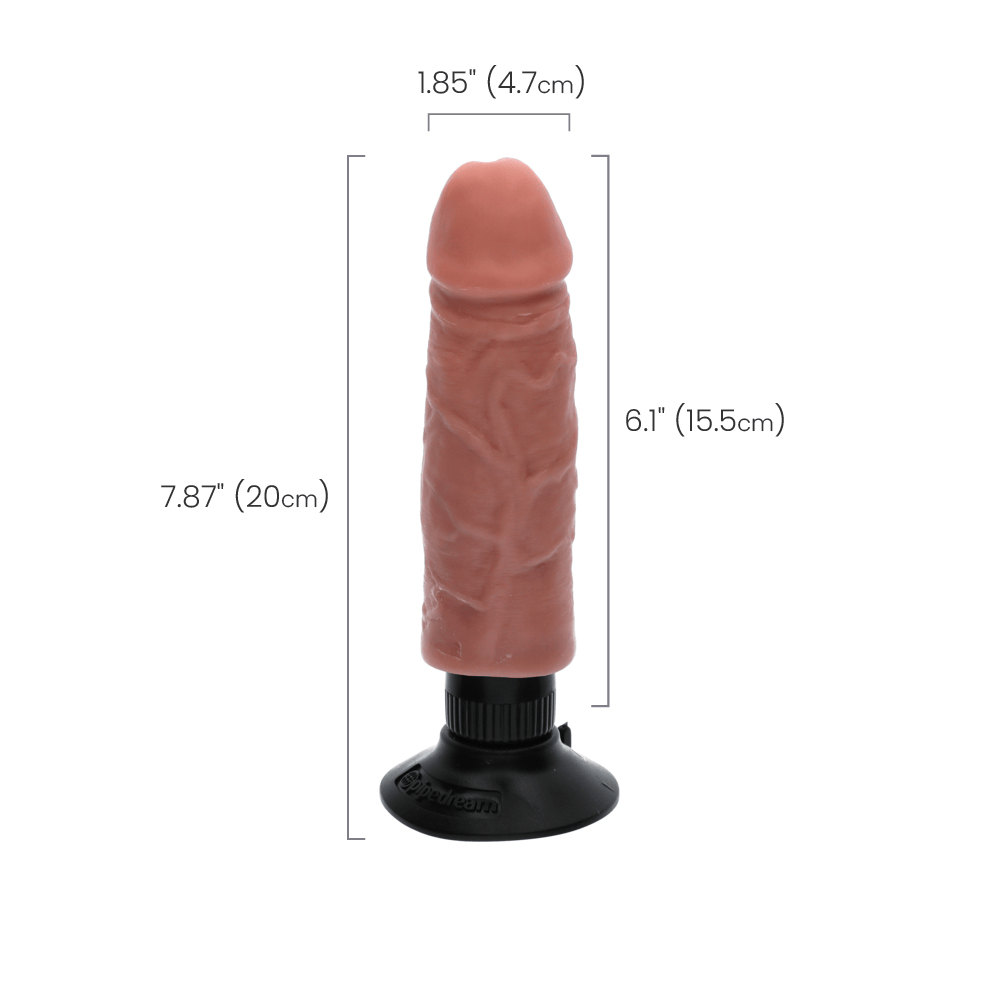 VIBRATING COCK - LIGHT - 6"