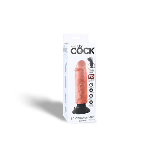 VIBRATING COCK - LIGHT - 6"