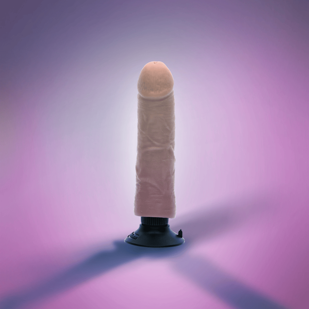 VIBRATING COCK - LIGHT - 8"