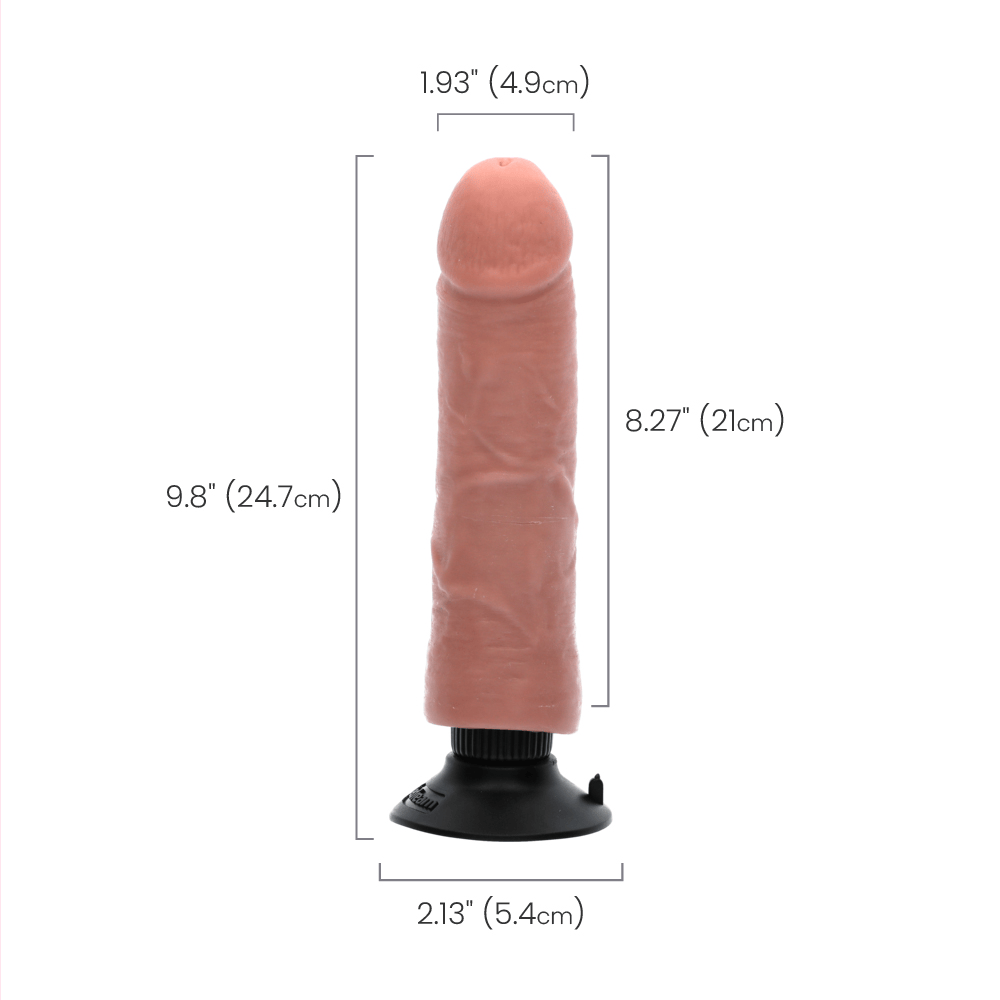 VIBRATING COCK - LIGHT - 8"