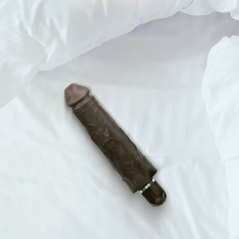 VIBRATING STIFFY - BROWN - 7"