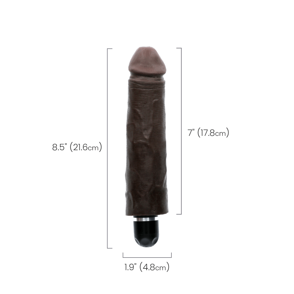 VIBRATING STIFFY - BROWN - 7"