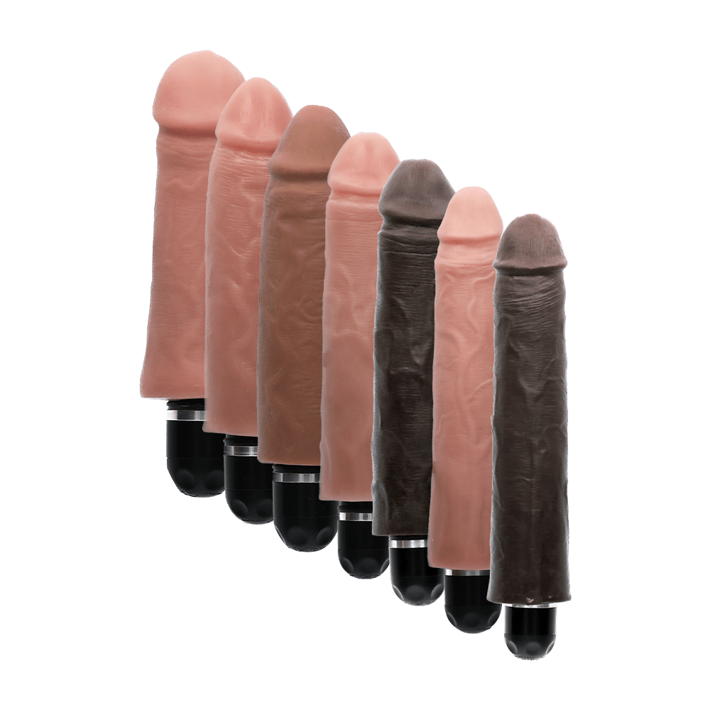 VIBRATING STIFFY - BROWN - 10"