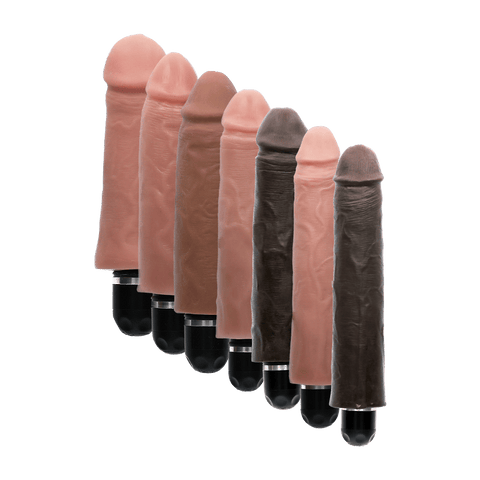 VIBRATING STIFFY - BROWN - 10"