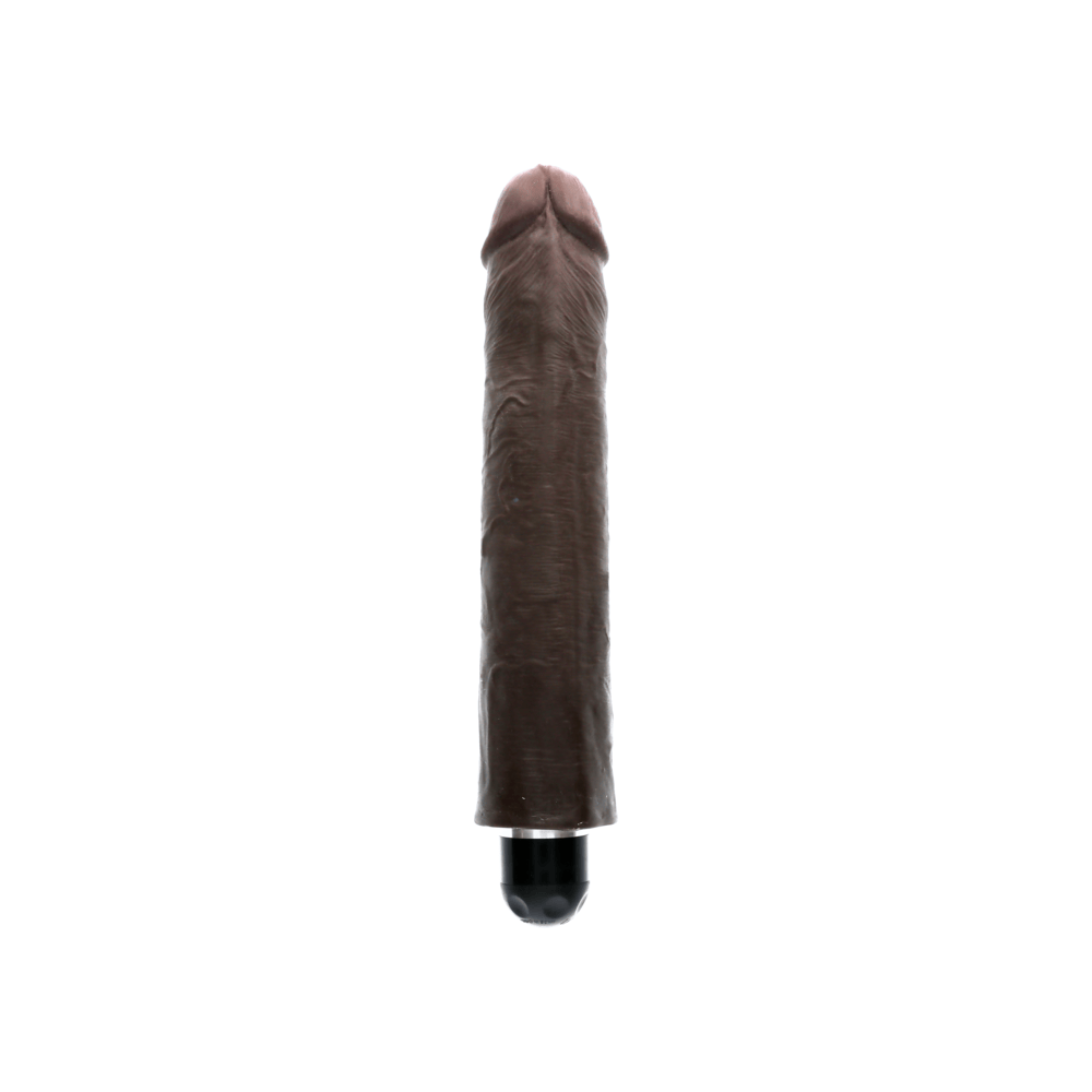 VIBRATING STIFFY - BROWN - 10"