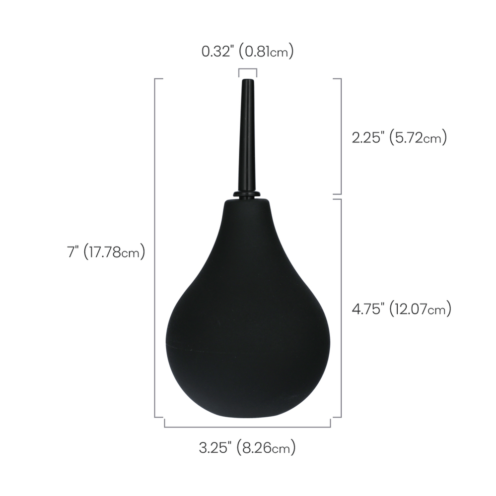 THIN TIP SILICONE ENEMA BULB